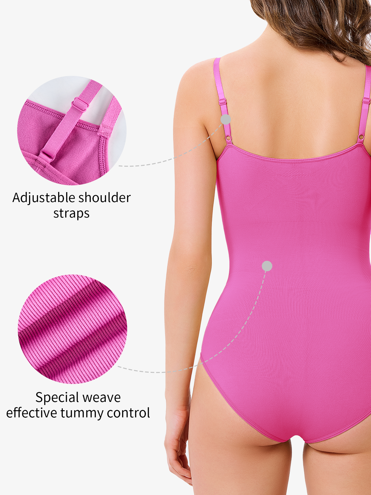 Nebility Seamless Camisole Bodysuit-Nebility