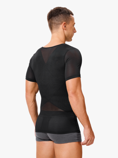 Men's Compression Shirt Slimming Shaper Workout Tops Shapewear Shirts