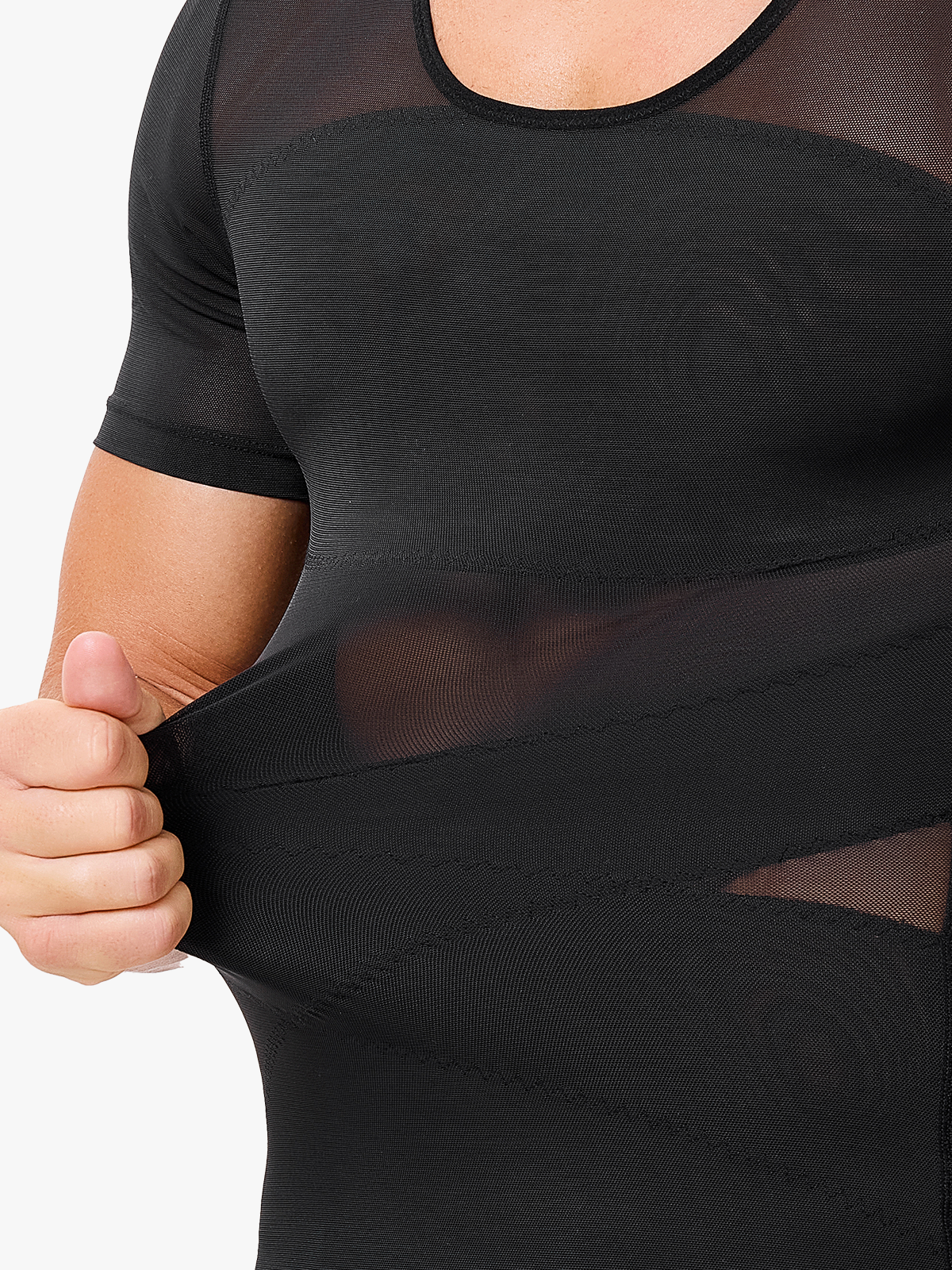 Men's Compression Shirt Slimming Shaper Workout Tops Shapewear Shirts