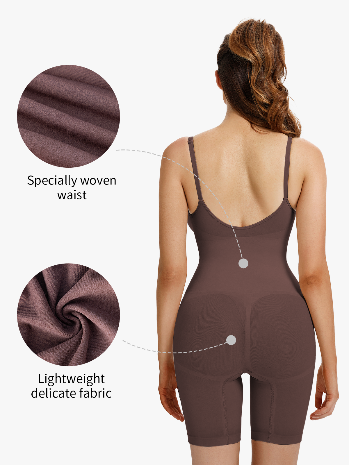 Women's Shapewear Bodysuit Tummy Control Body Shaper Seamless Waist Body Suit