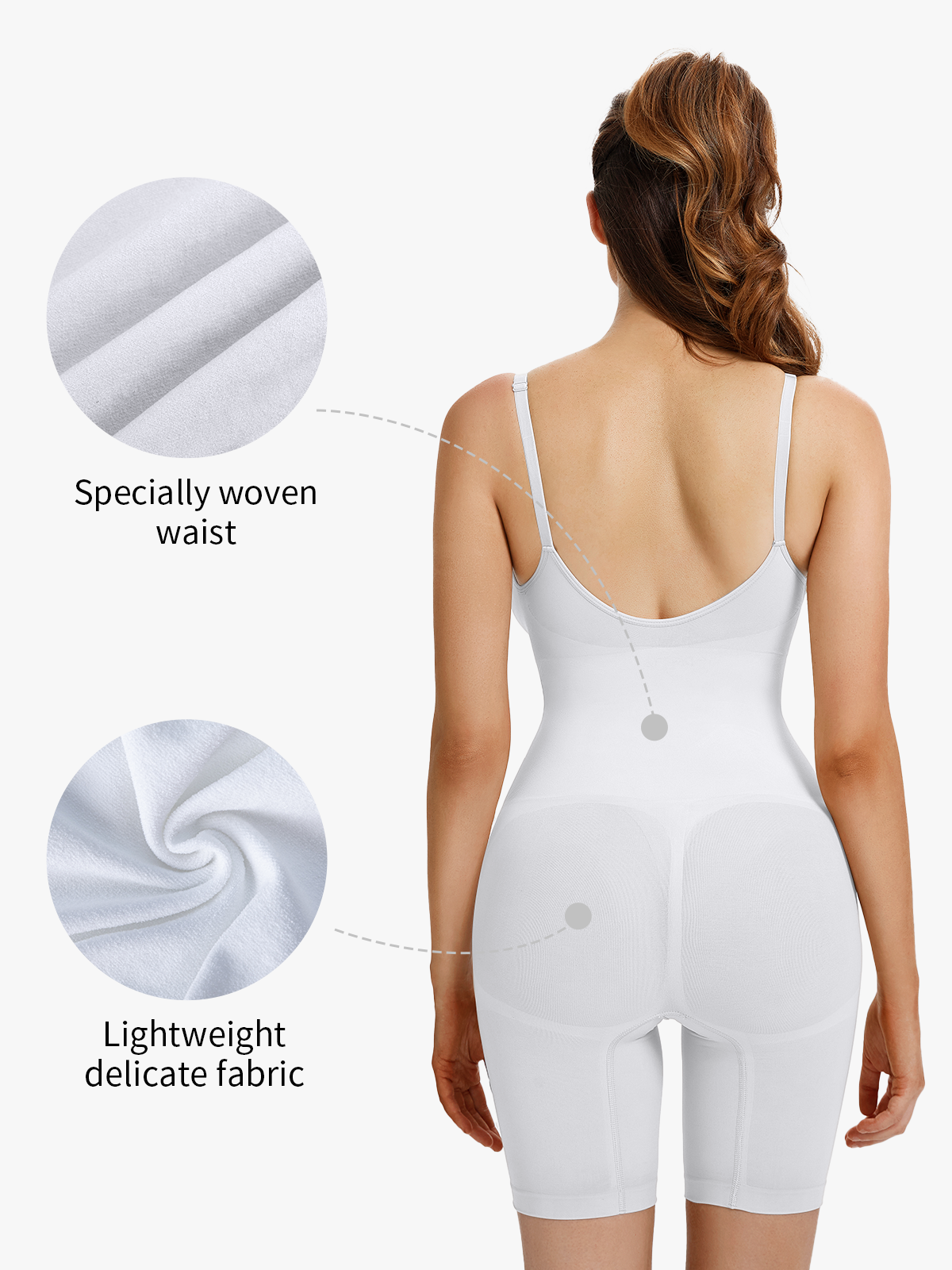 Women's Shapewear Bodysuit Tummy Control Body Shaper Seamless Waist Body Suit