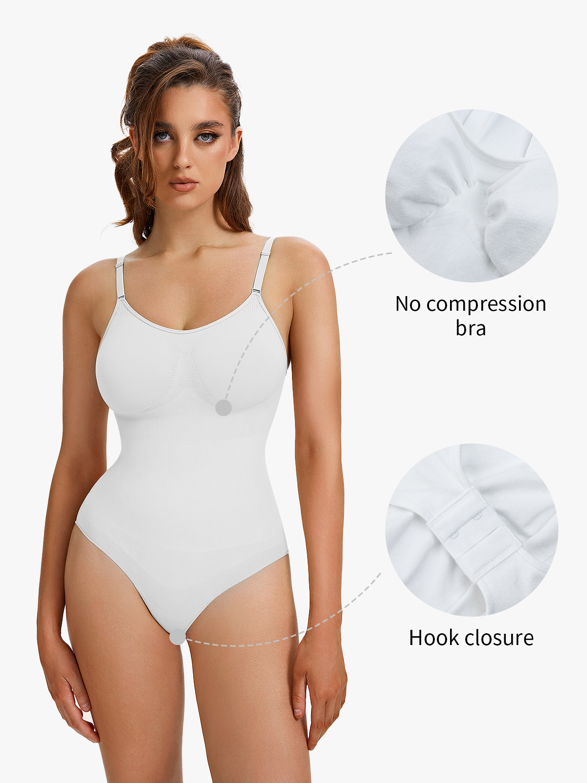 Seamless Tummy Control Backless Cami Bodysuit