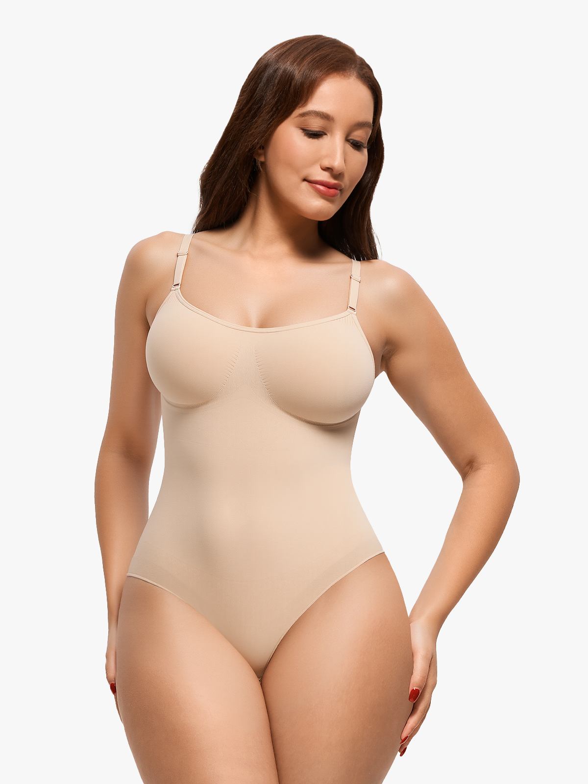 Seamless Tummy Control Backless Cami Bodysuit