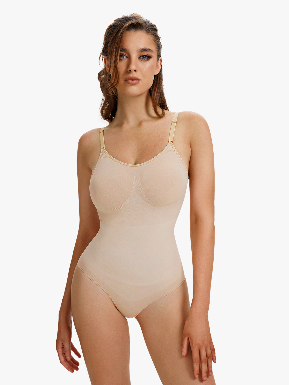 Seamless Tummy Control Backless Cami Bodysuit