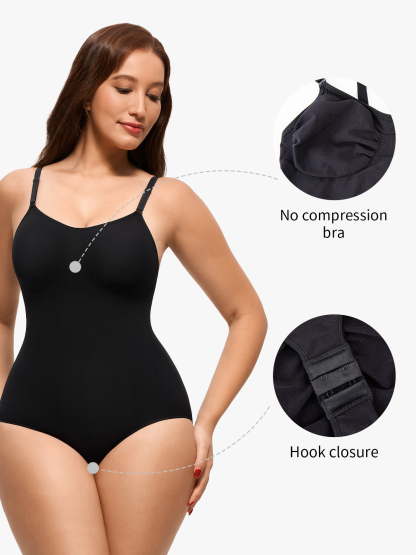 Seamless Tummy Control Backless Cami Bodysuit