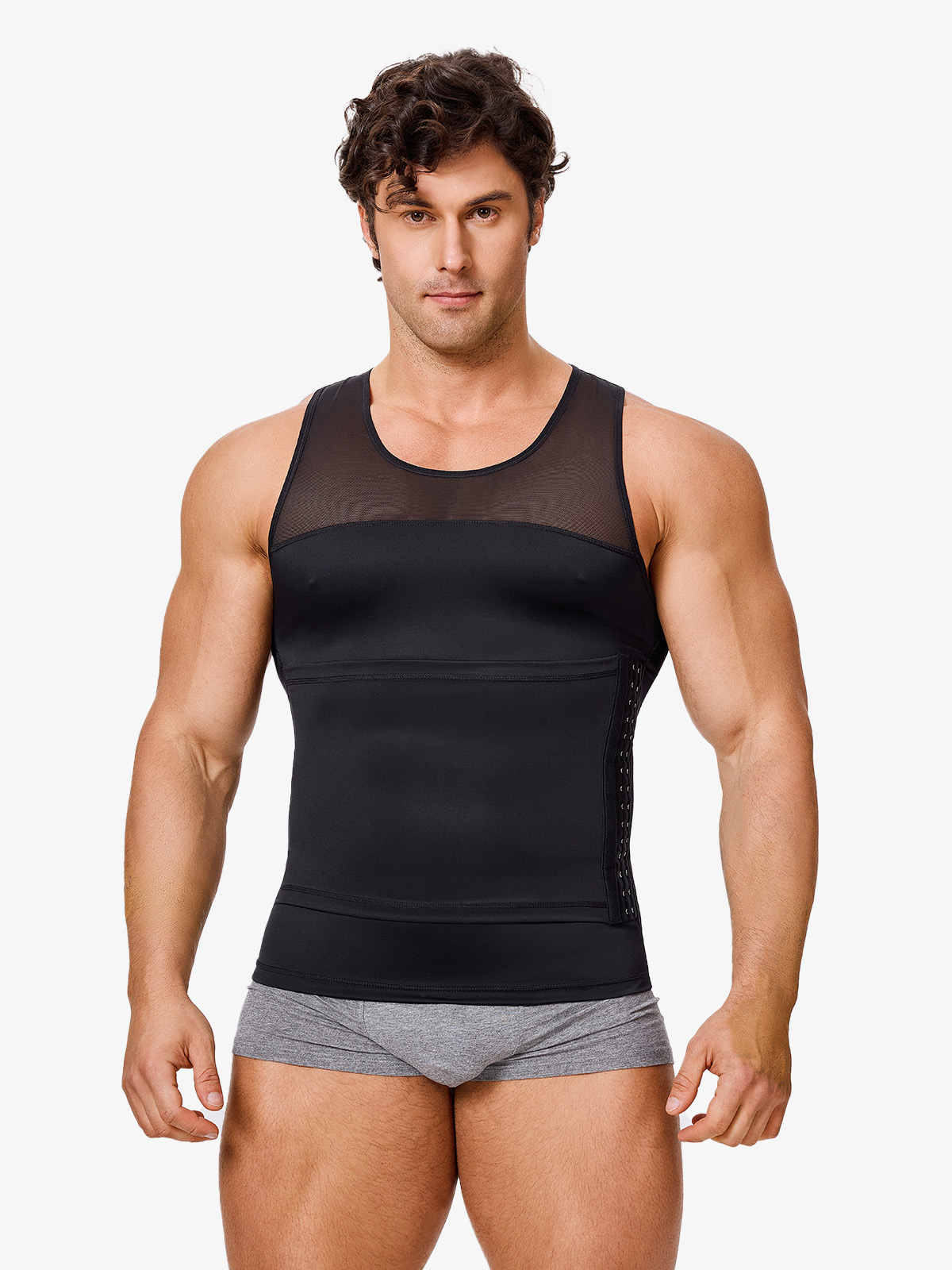 Men's Body Top Adjustable Abdominal Anti-Roll