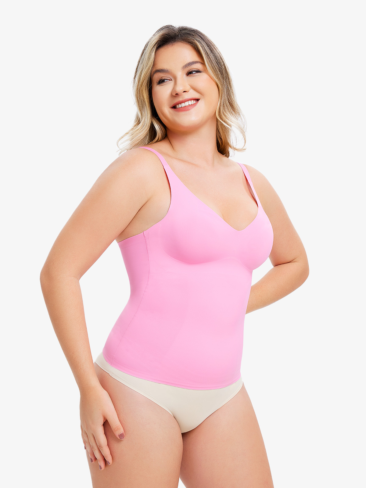 Nebility Jelly Glue Deep-V Neck Camisole-Nebility