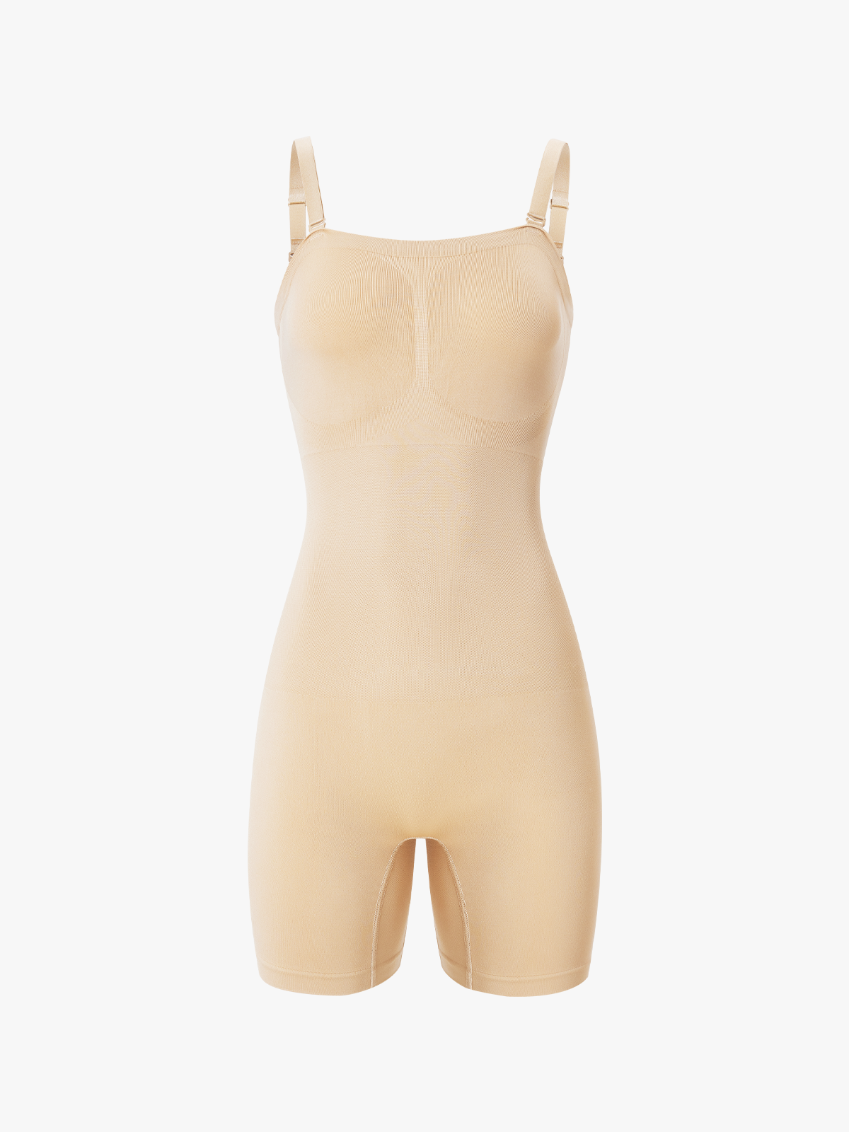 Seamless Body Shaper Removable Strap Soft Bodysuit