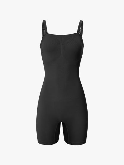 Seamless Body Shaper Removable Strap Soft Bodysuit