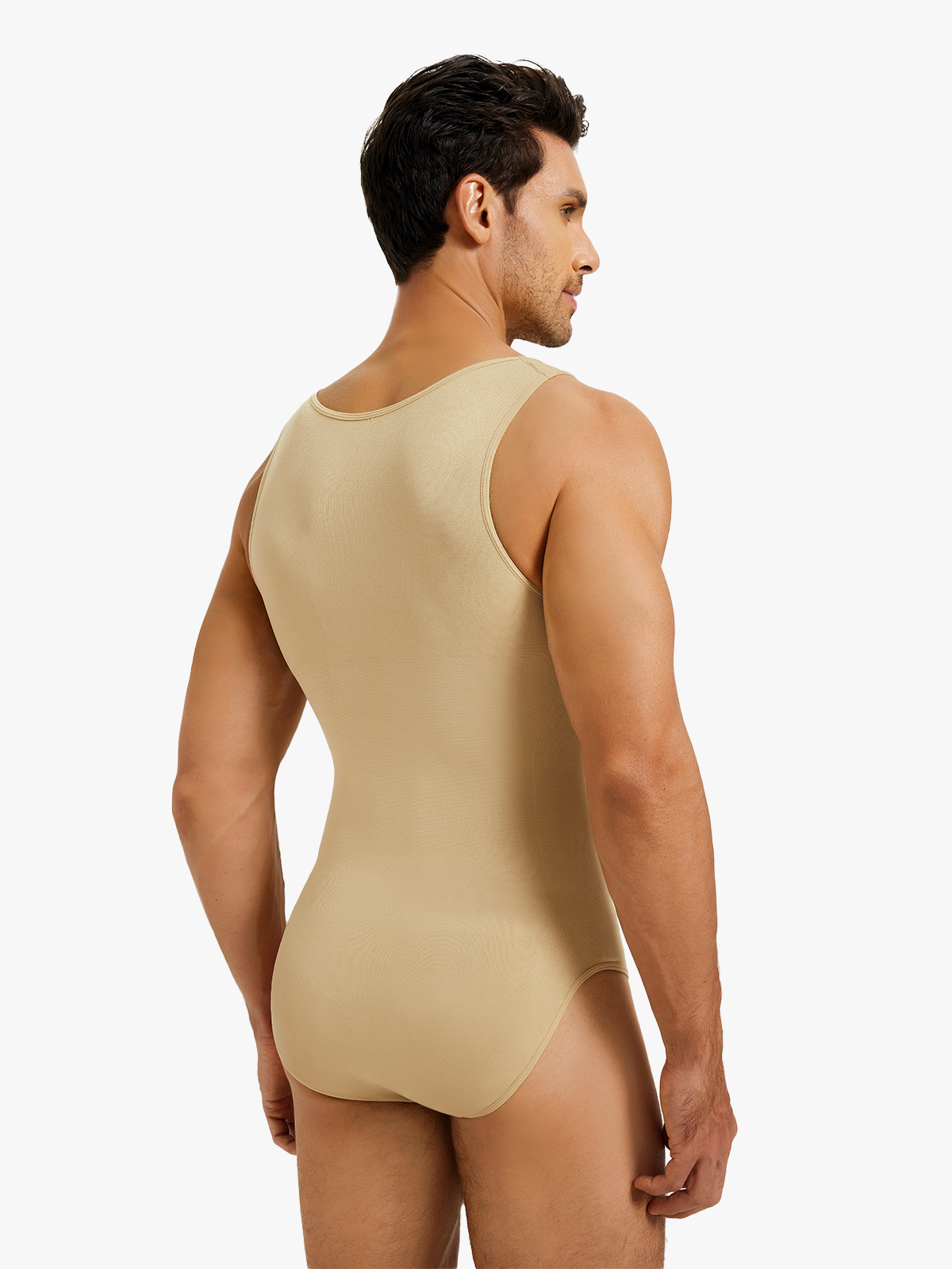 Comfort Crotch Opening Crew Neck Shapewear Brief Bodysuit