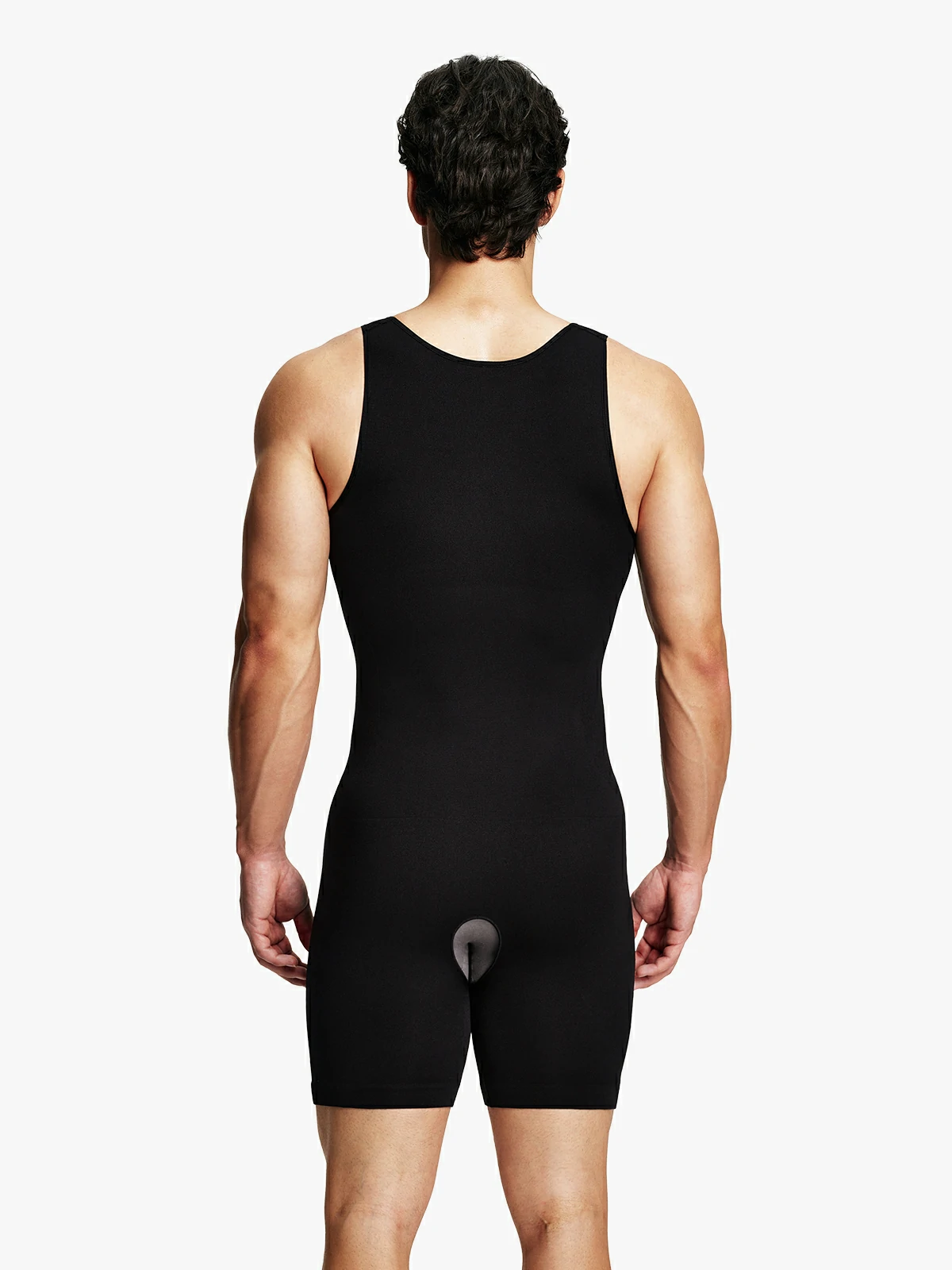 Men's Seamless Zipper Slimming Bodysuit
