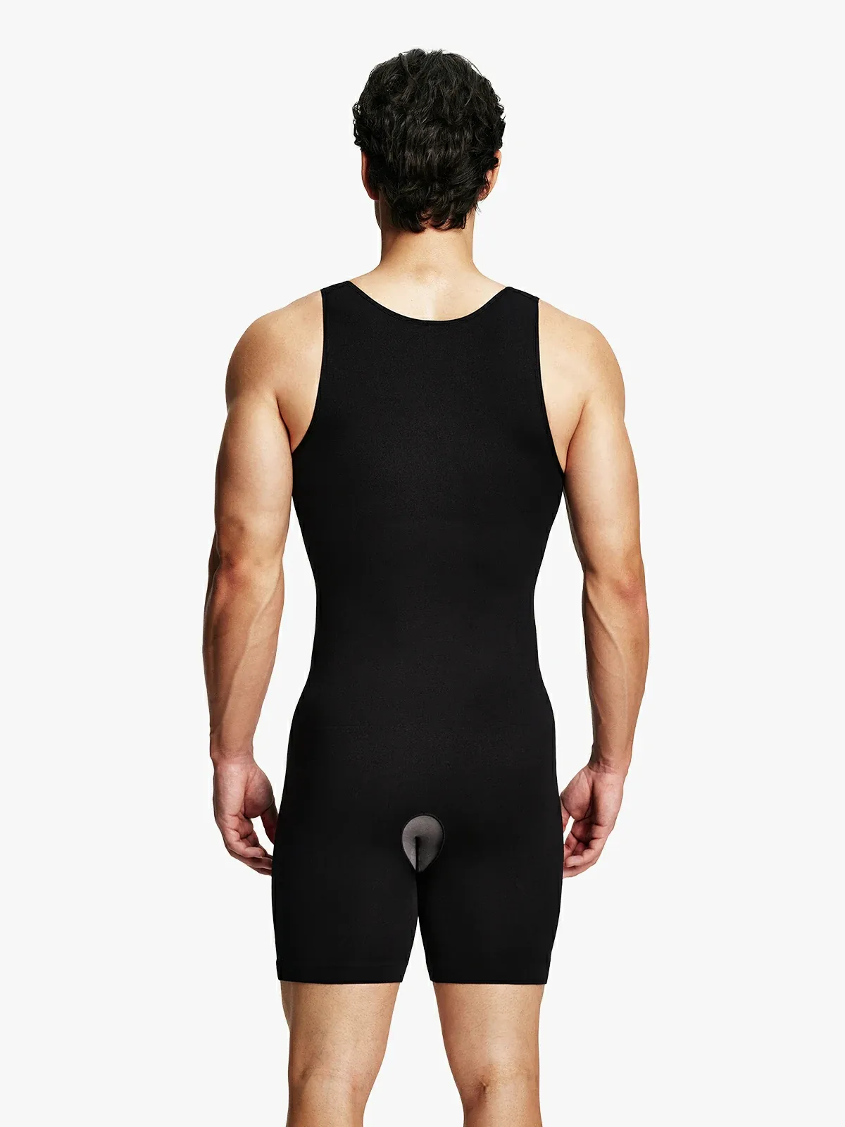Men's Seamless Zipper Slimming Bodysuit