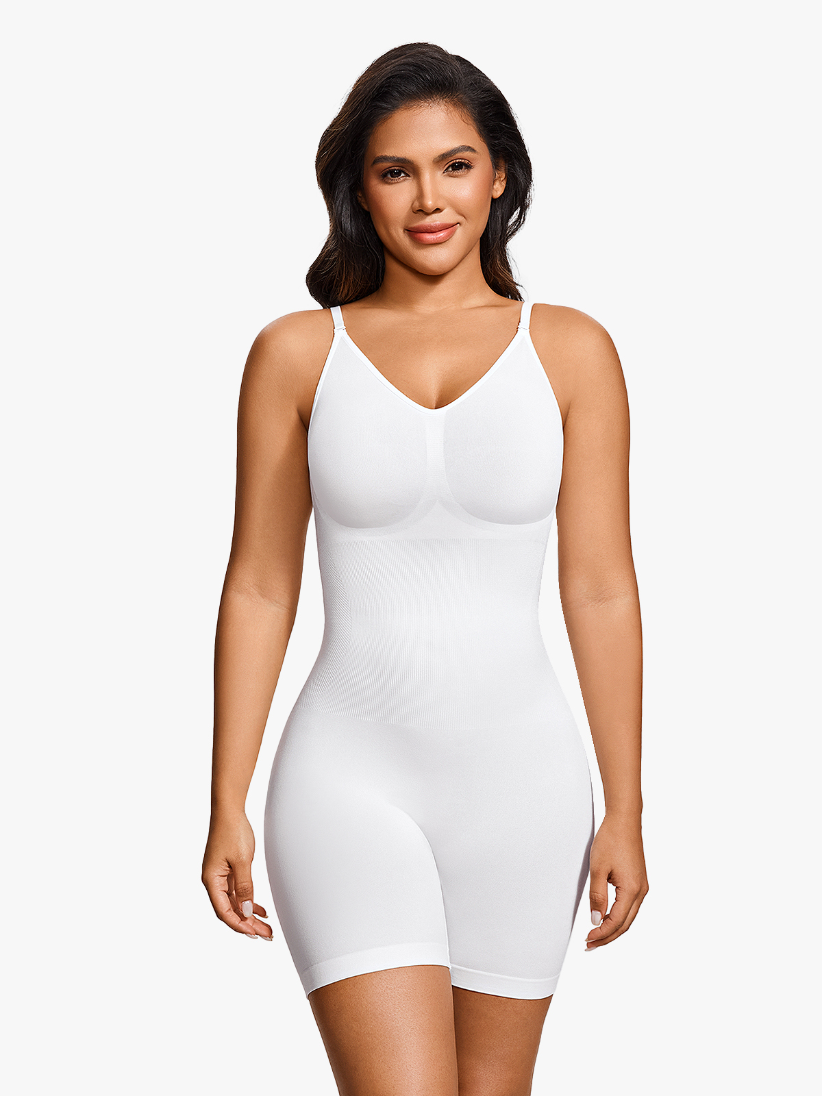 Seamless Elastic Tummy Control Cami Shortie Bodysuit