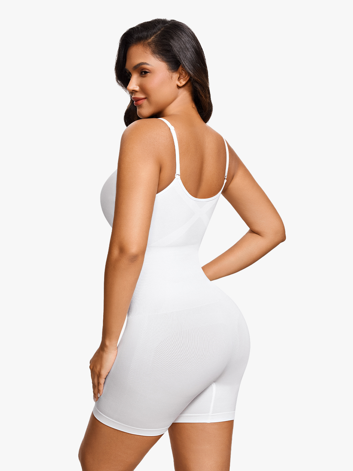 Seamless Elastic Tummy Control Cami Shortie Bodysuit