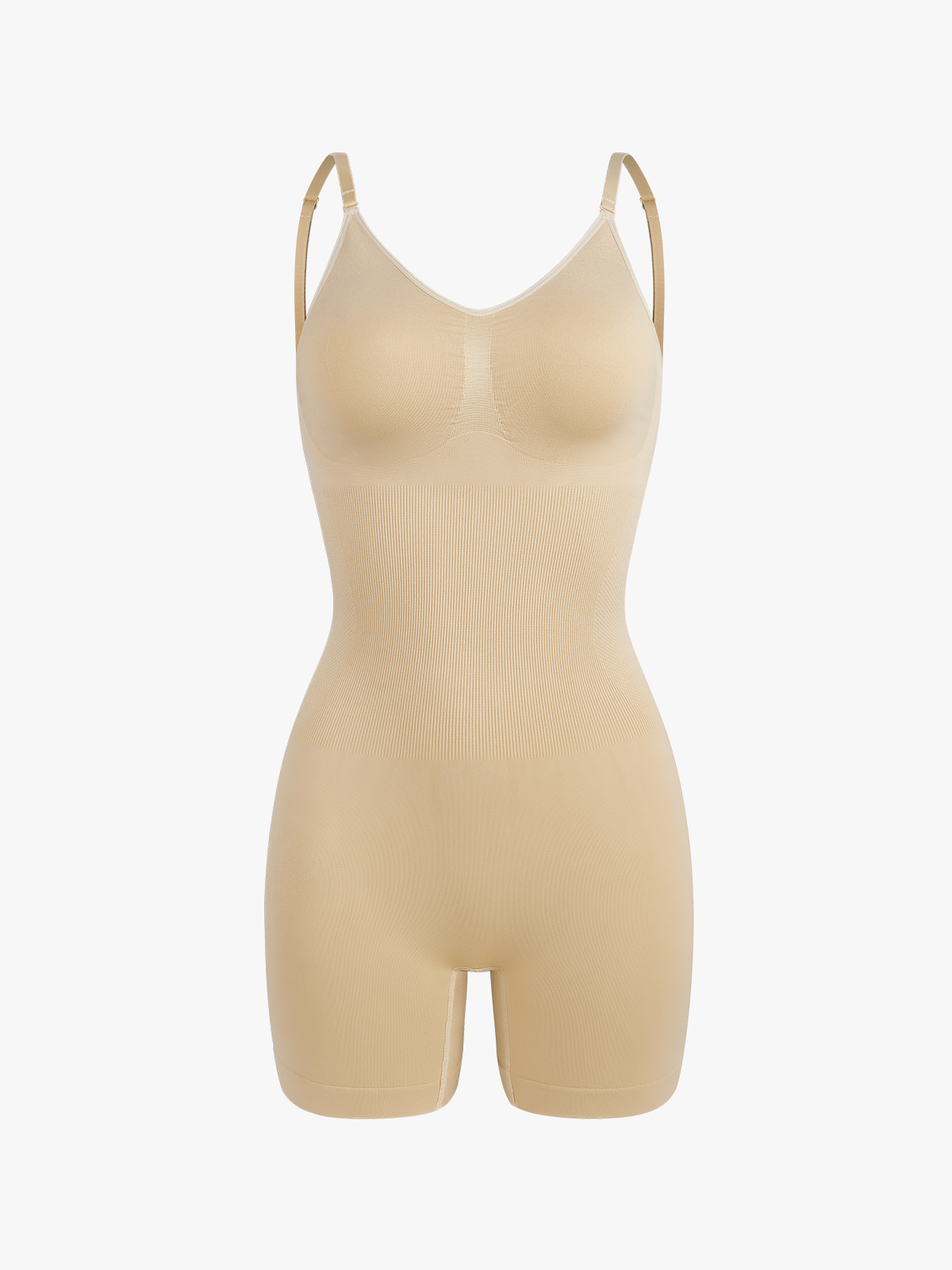 Seamless Elastic Tummy Control Cami Shortie Bodysuit