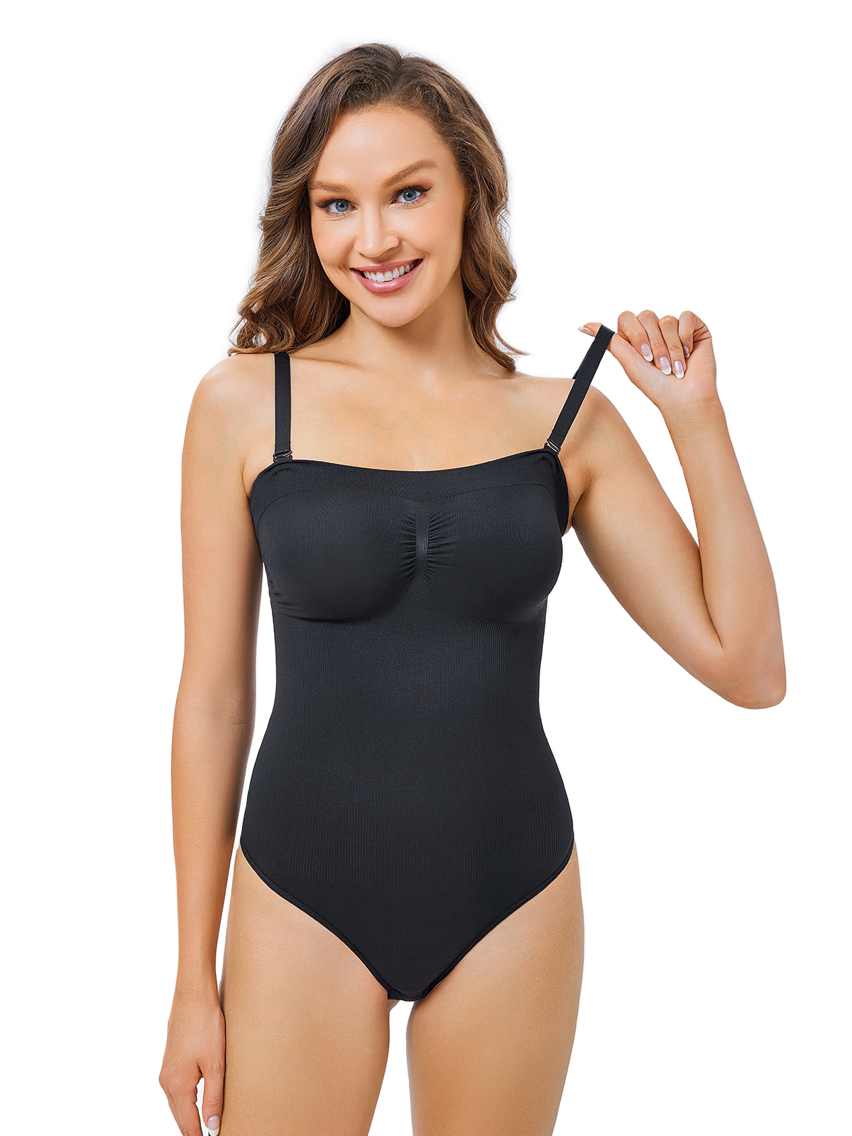 Nebility Women Thong Strapless Body Shaper-Nebility