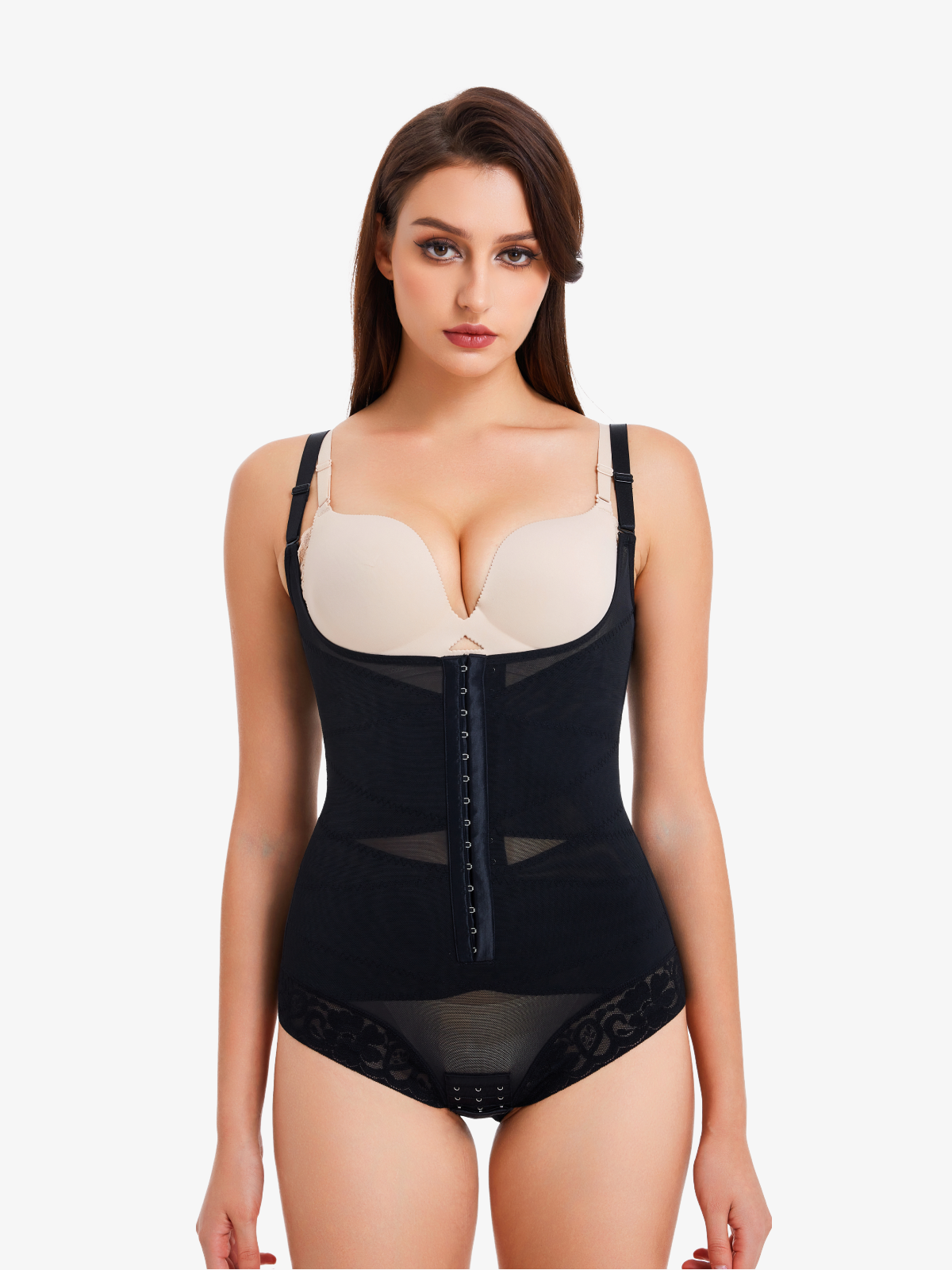 Women Waist Trainer Bodysuit Tummy Control Shapewear Slim Full Body Breathable Corset