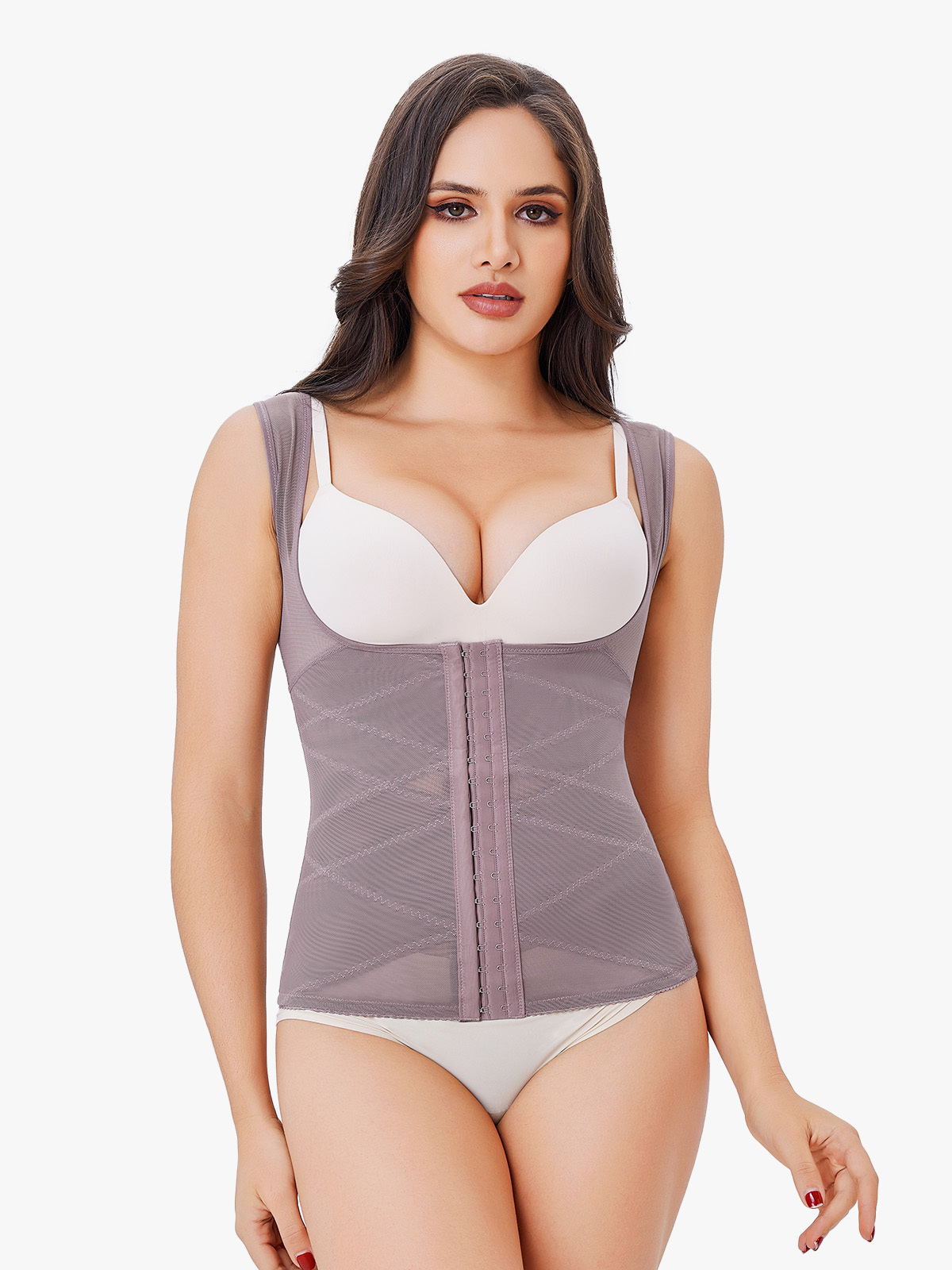 Tummy Control Body Shaper Vest Waist Cincher Shapewear-Nebility