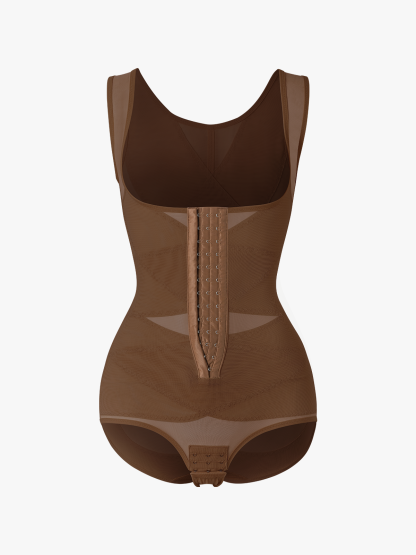 Nebility Women Butt Lifter Open Bust Waist Trainer Compression Bodysuit