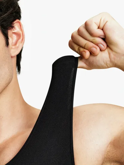 Men's Seamless Crotch Opening Bodysuit 