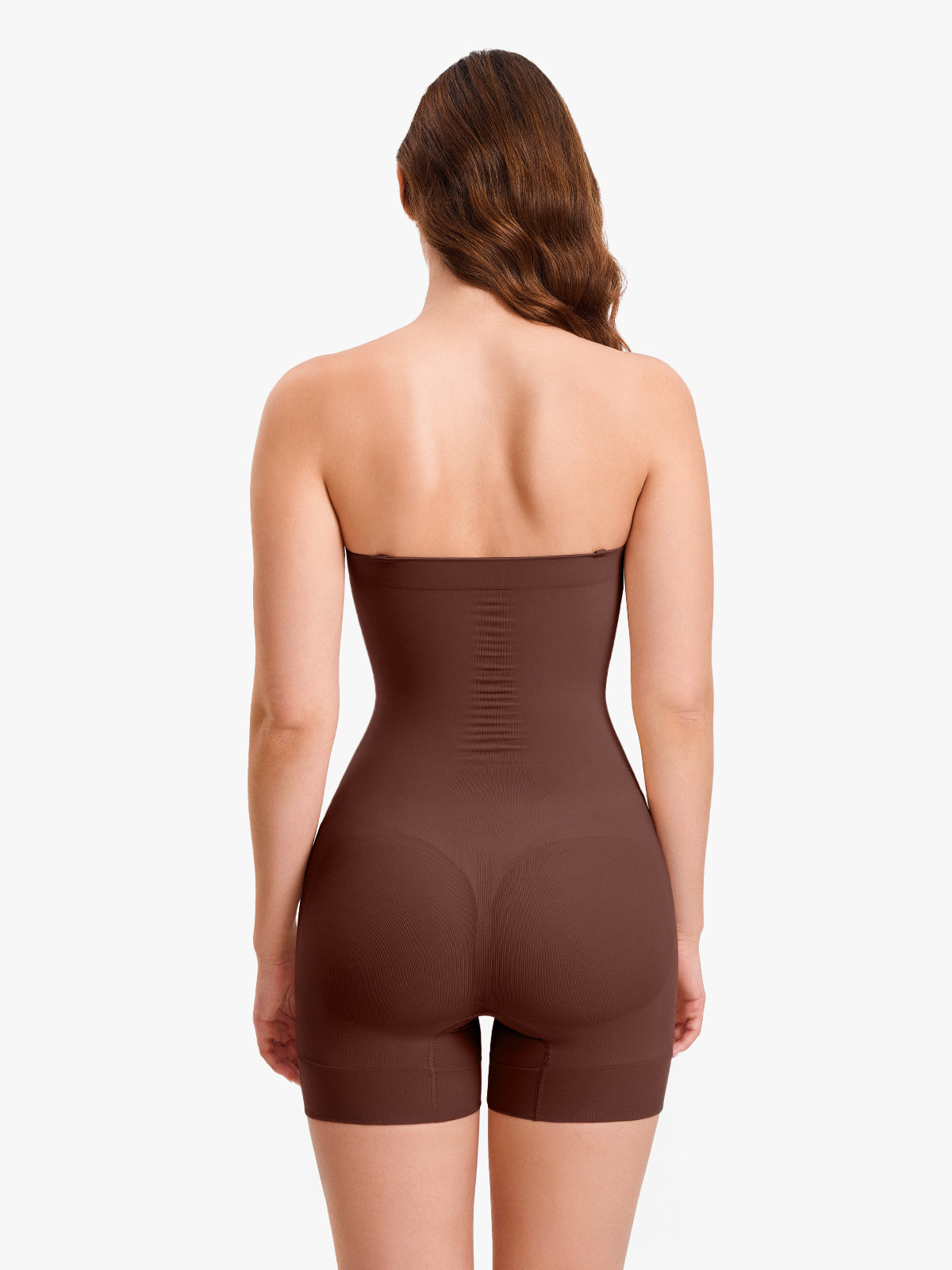 Seamless Tummy Control Bodysuit with Detachable Shoulder Straps