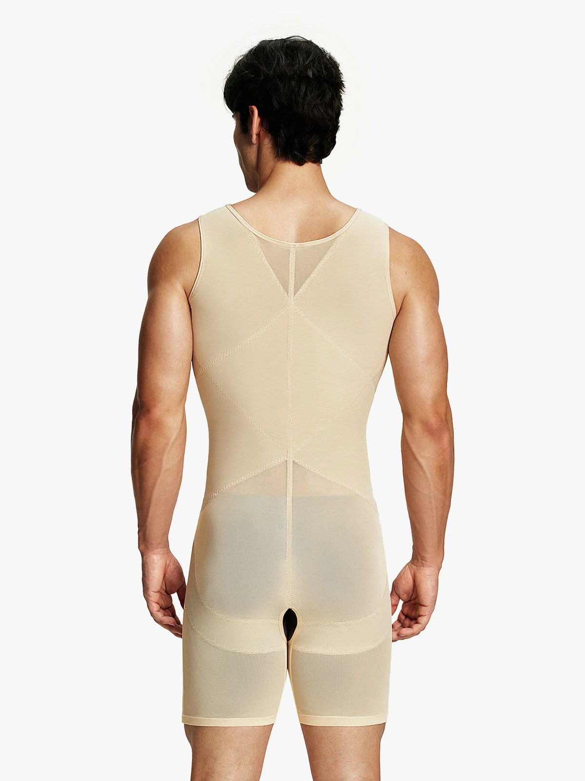 Men's Mesh Tummy Control Bodysuit