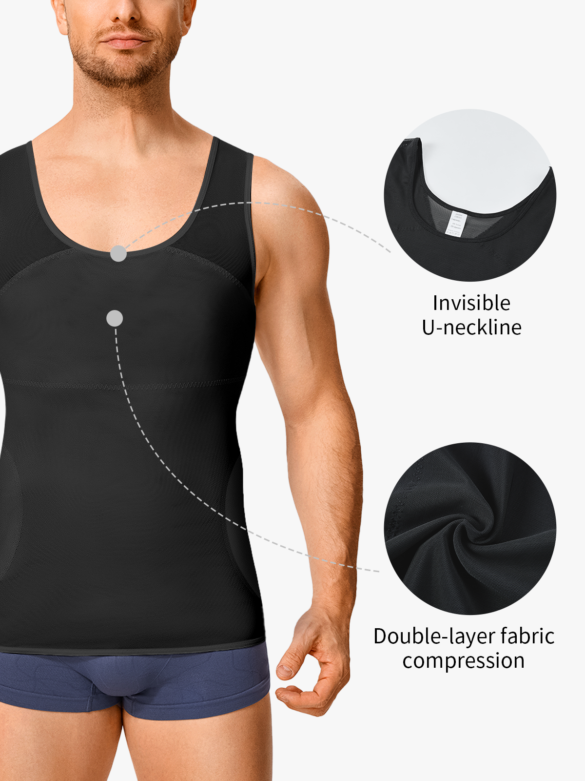 Breathable Tummy Control Compression Shirt