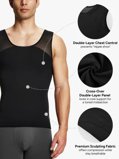 Men's Breathable Tummy Control Tank Top