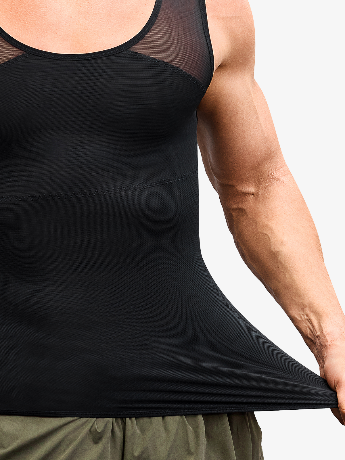 Breathable Tummy Control Compression Shirt