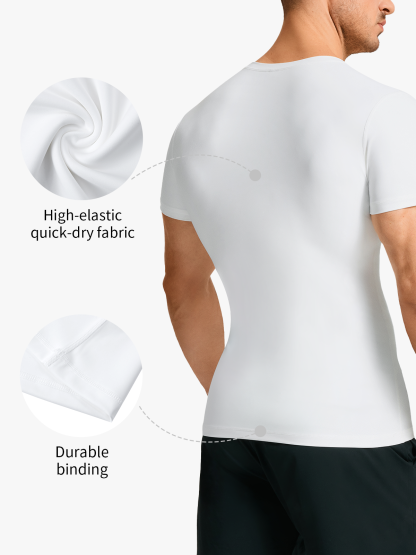 Breathable Tummy Control Compression Shapewear Shirts-Nebility