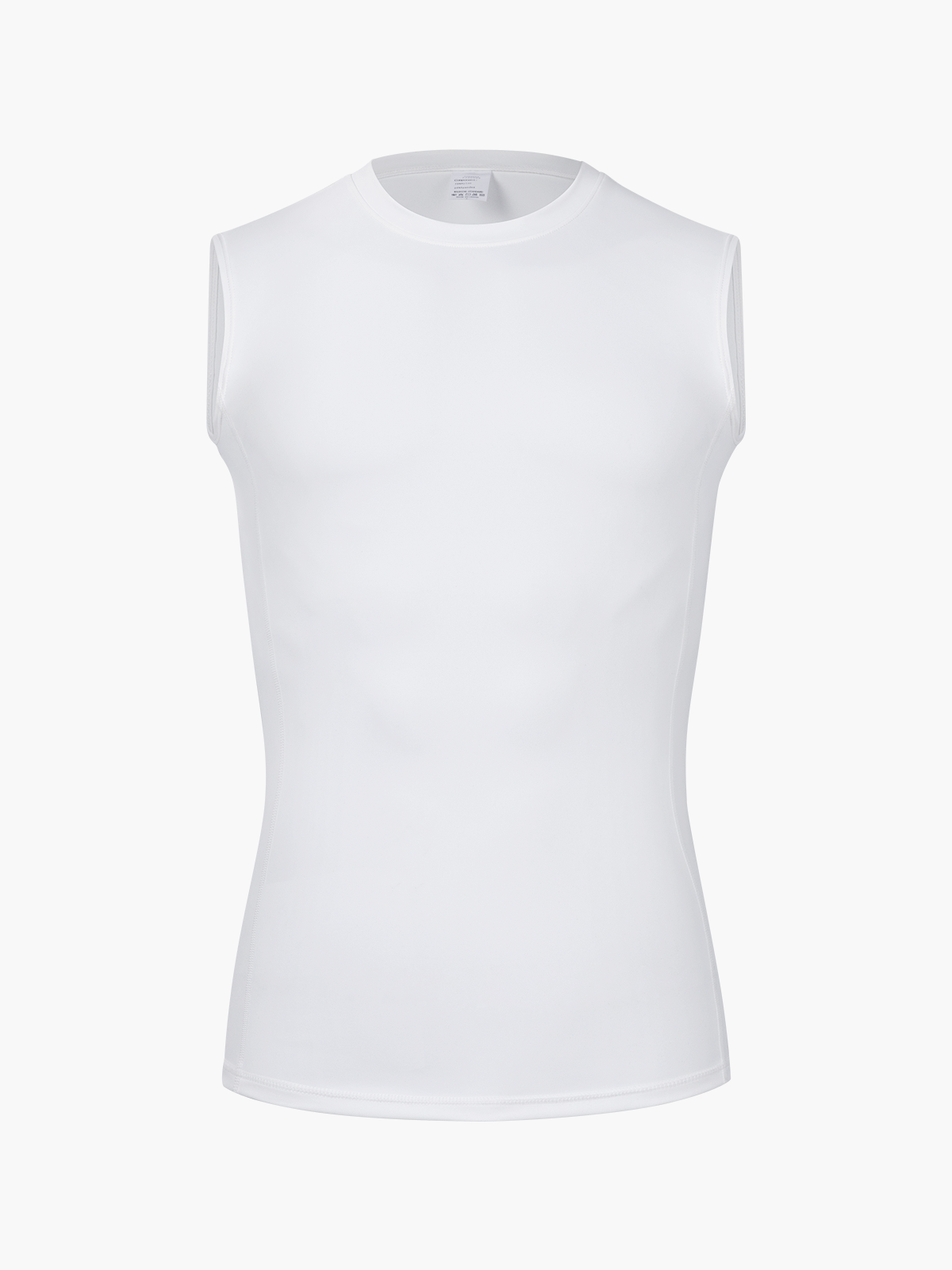 Tummy Control Crew Neck Sleeveless Compression Shapewear Shirt-Nebility