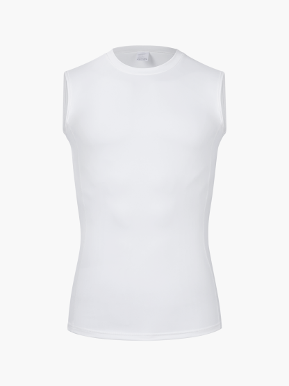 Tummy Control Crew Neck Sleeveless Compression Shapewear Shirt-Nebility