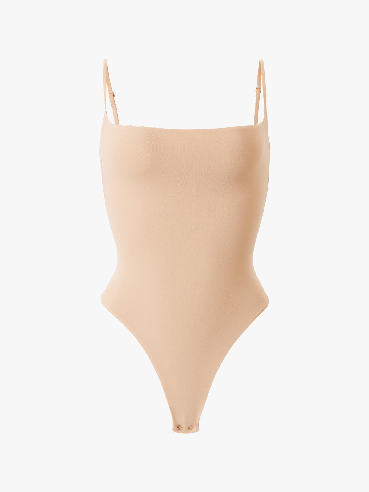 Seamless Comfort Crotch Open Cami Thong Bodysuit