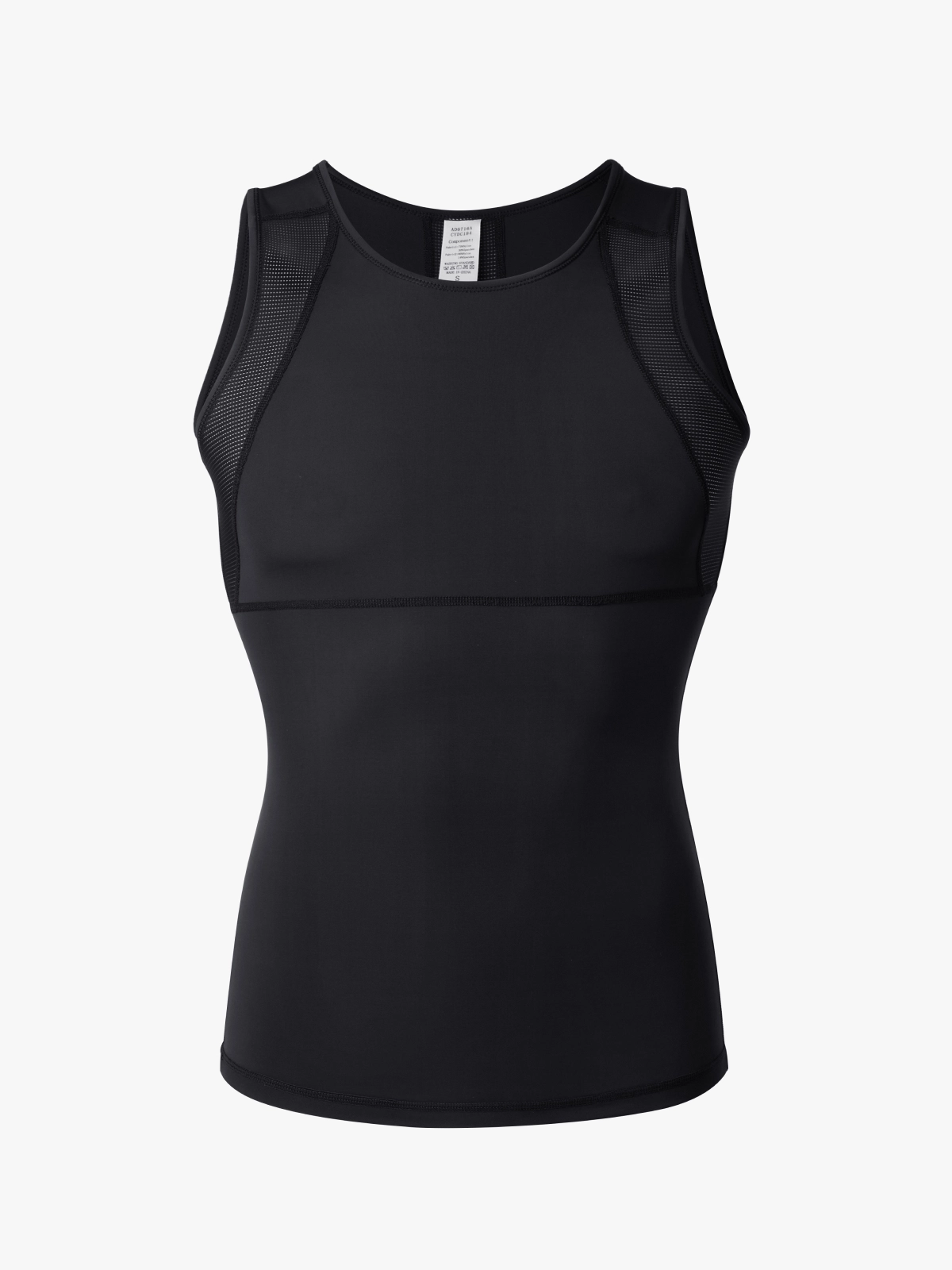 Sleeveless Mesh Compression Shirt Slim Fit Tank Top For Men