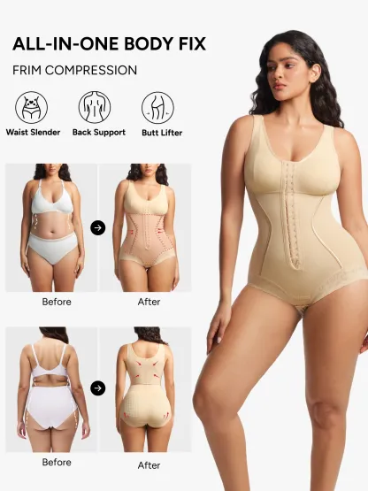 Women Adjustable Tummy Control Butt Lifting Bodysuit