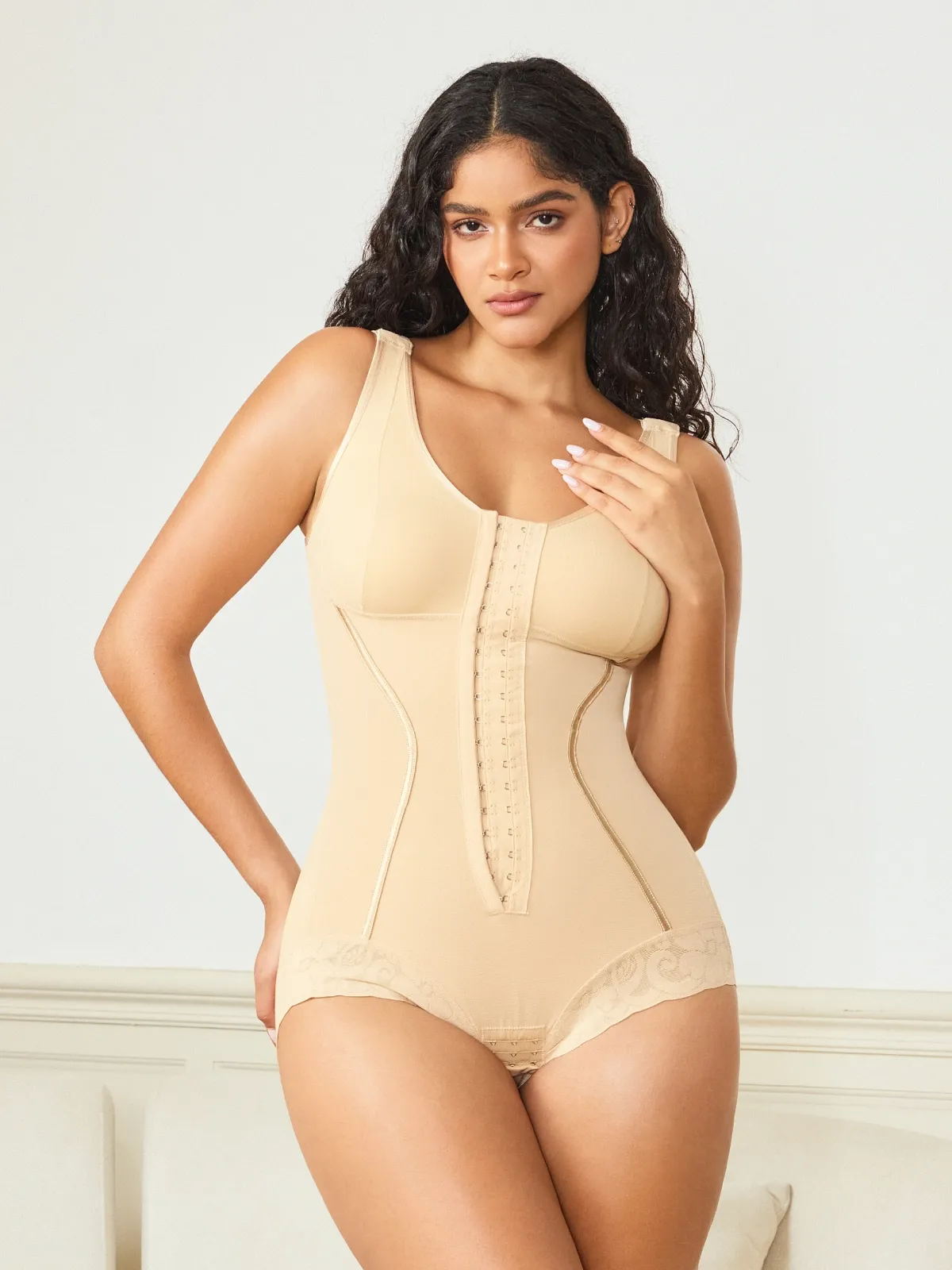 Women Adjustable Tummy Control Butt Lifting Bodysuit