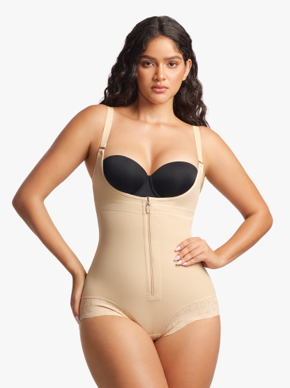 Open Bust Firm Tummy Control Ctrotch Opening Bodysuits