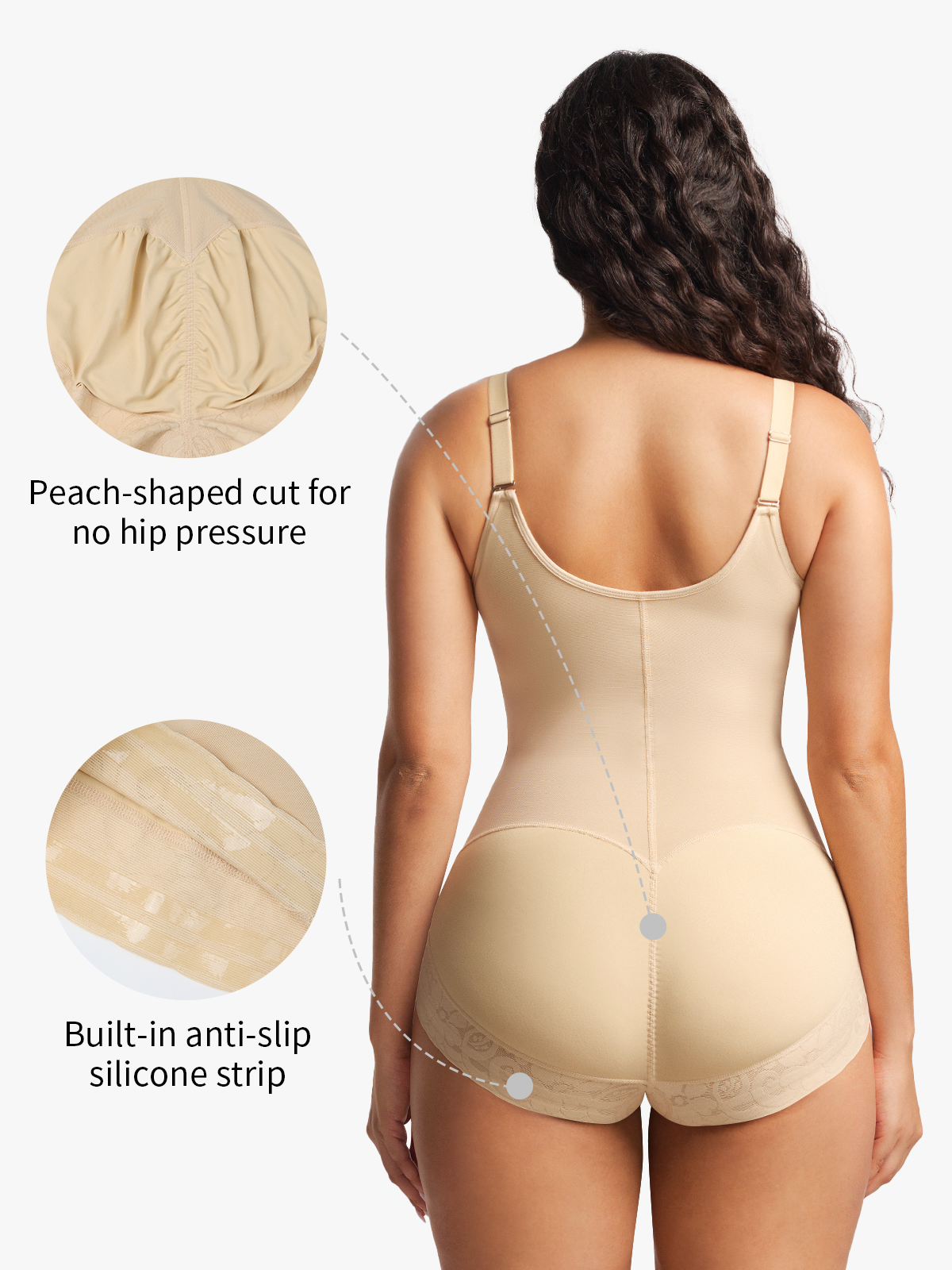 Open Bust Firm Tummy Control Ctrotch Opening Bodysuits