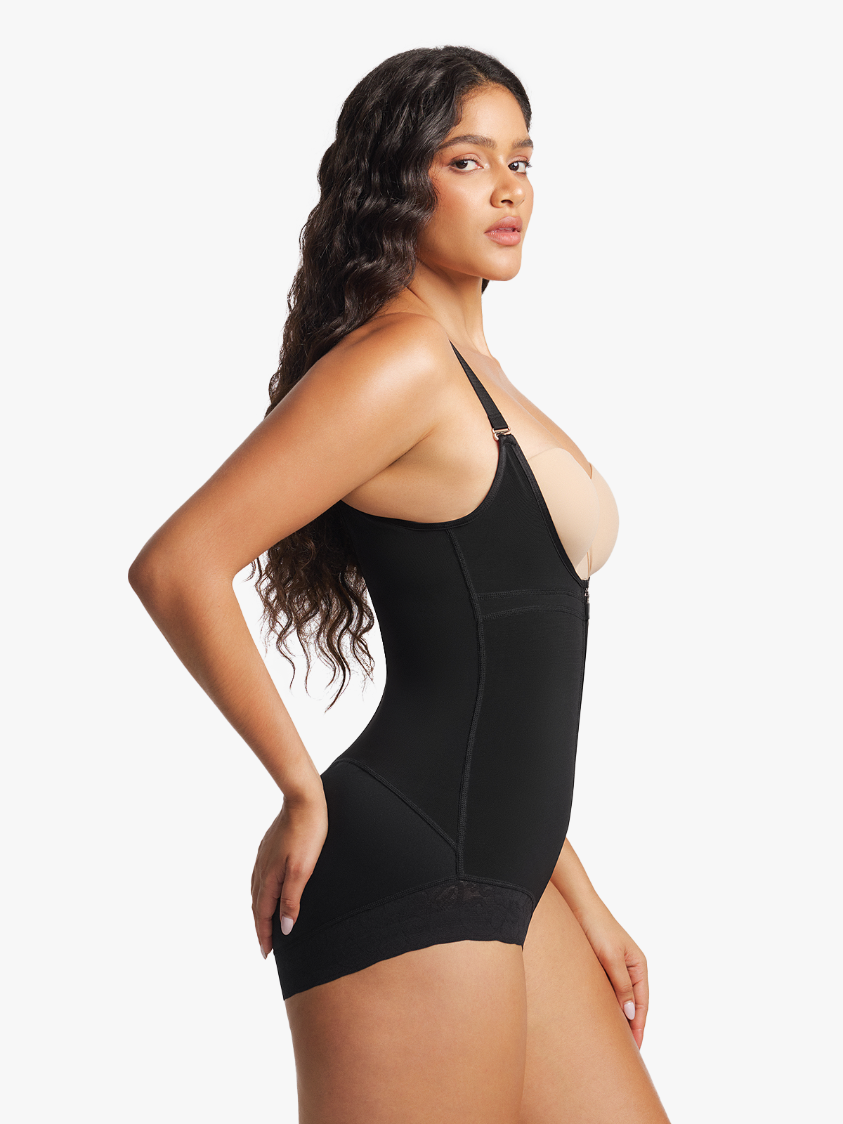 Open Bust Firm Tummy Control Ctrotch Opening Bodysuits