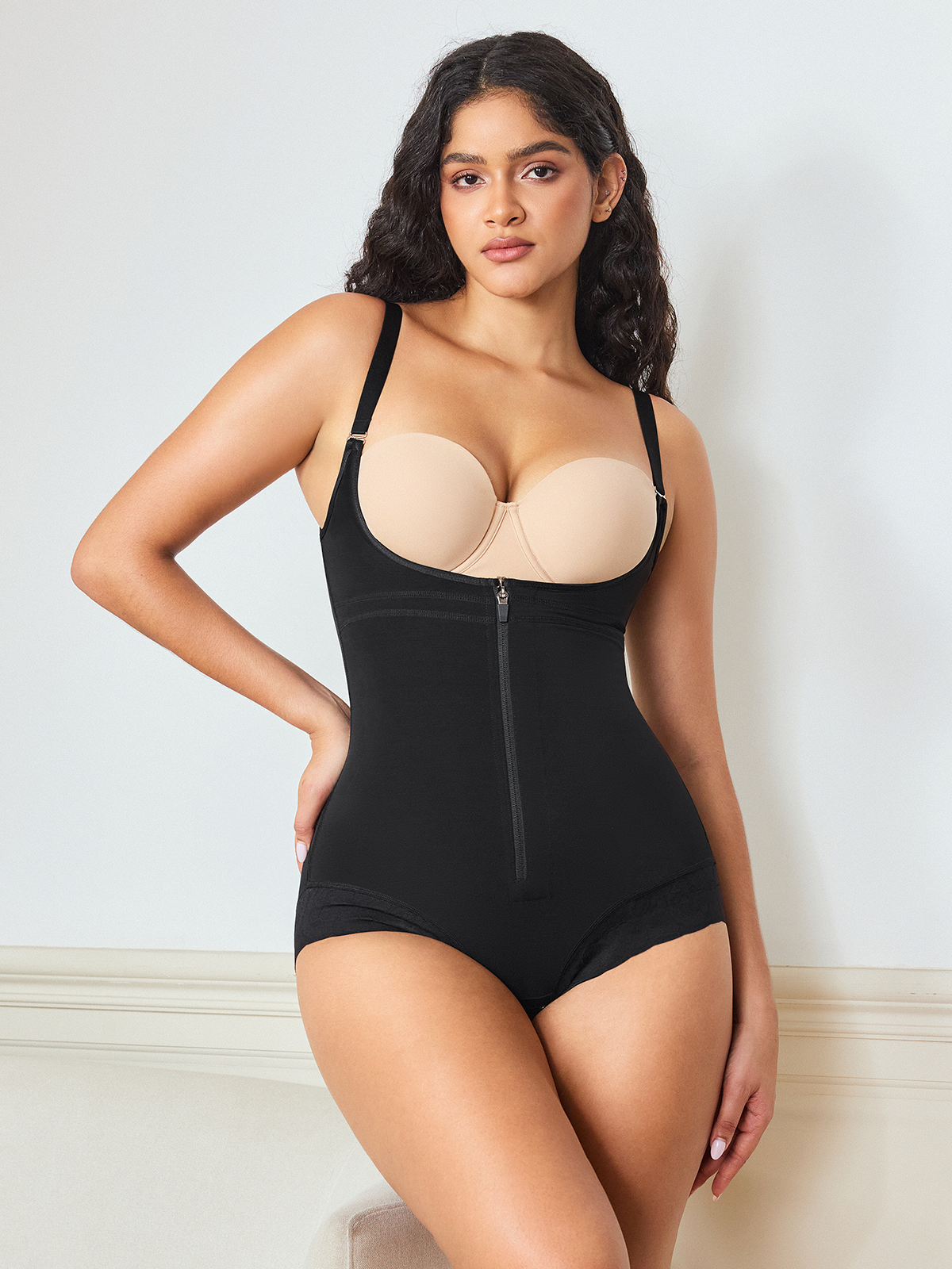 Open Bust Firm Tummy Control Ctrotch Opening Bodysuits
