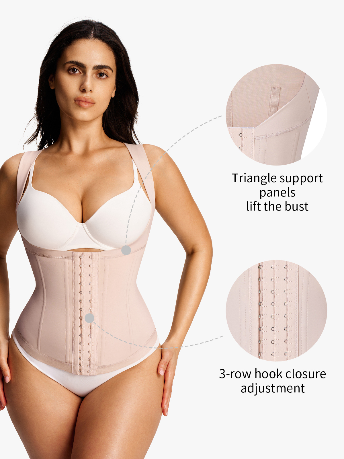 Open Bust Tummy Control Vest
