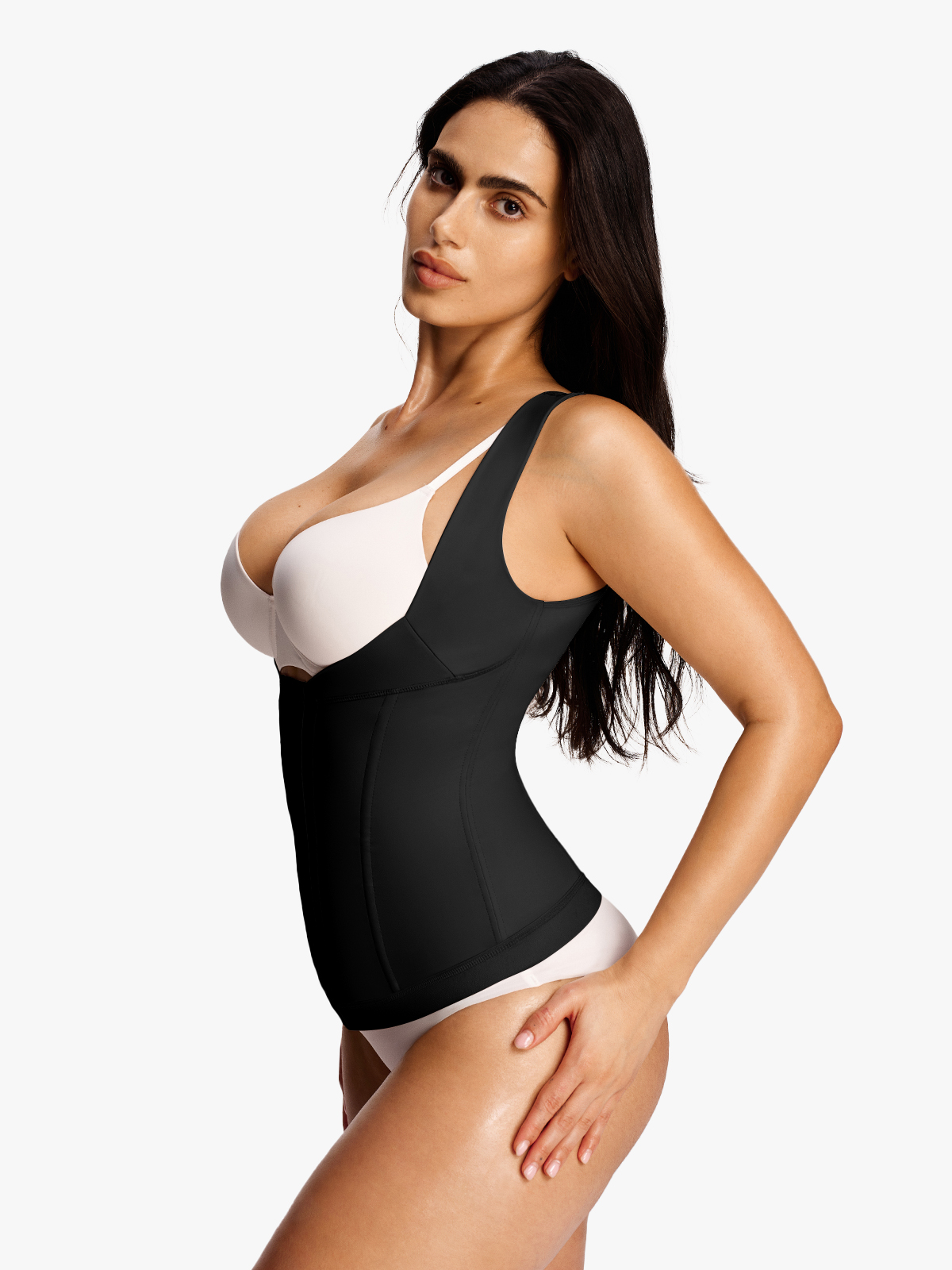 Open Bust Tummy Control Vest