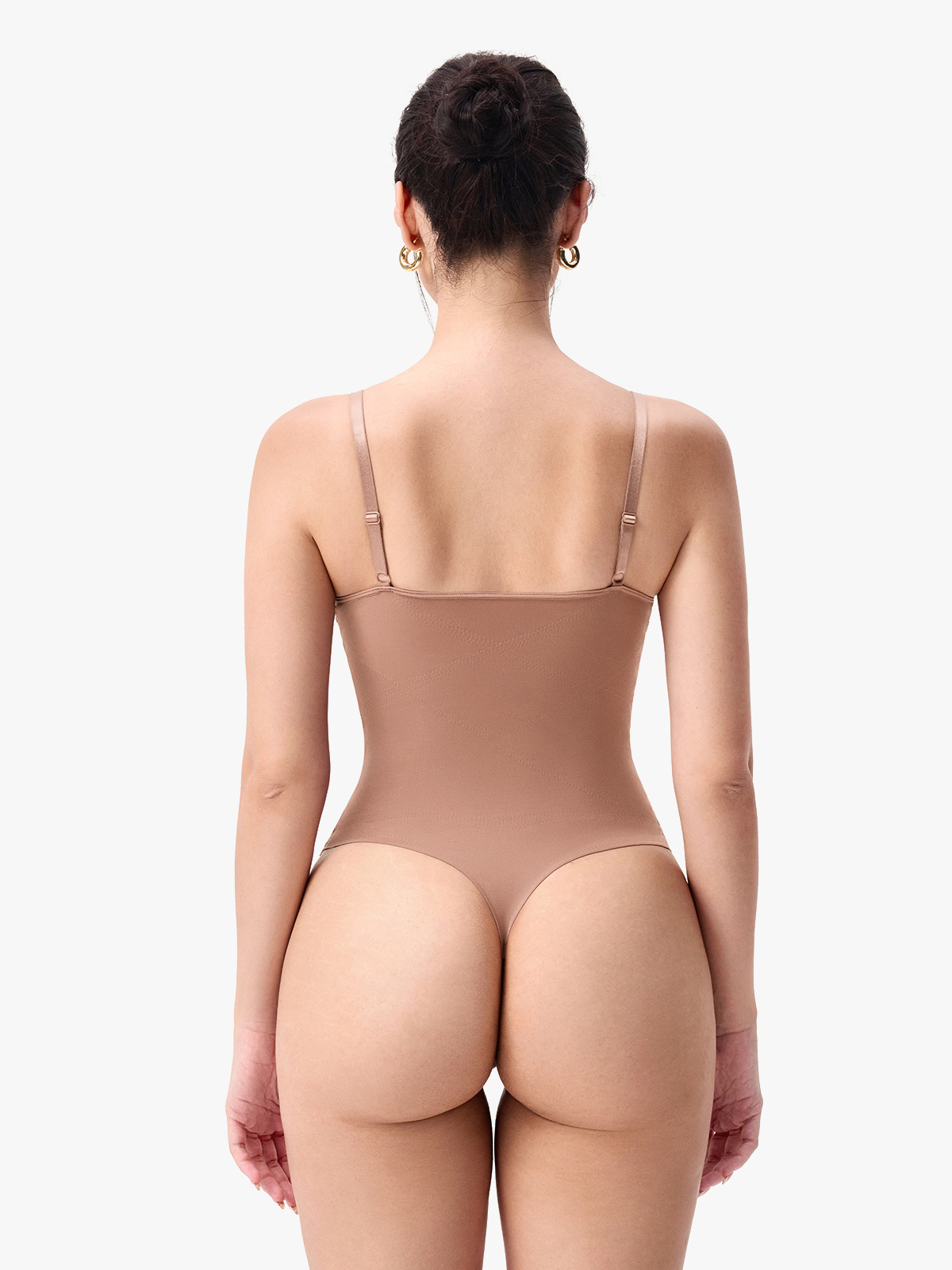 Uderwire Support Tummy Control Crotch Opening Thong Bodysuit