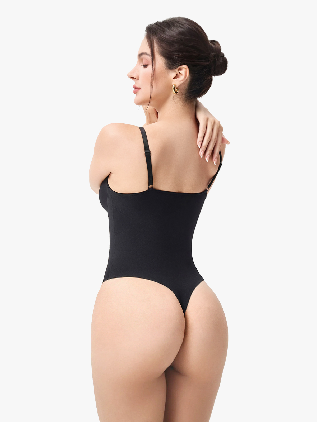 Uderwire Support Tummy Control Crotch Opening Thong Bodysuit