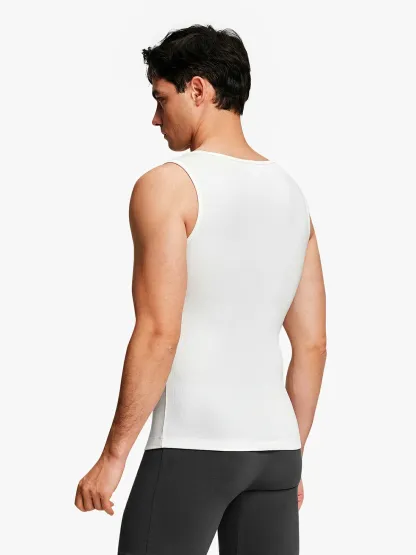 Ribbed Breathable Round Neck Tank Top