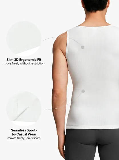 Ribbed Breathable Round Neck Tank Top