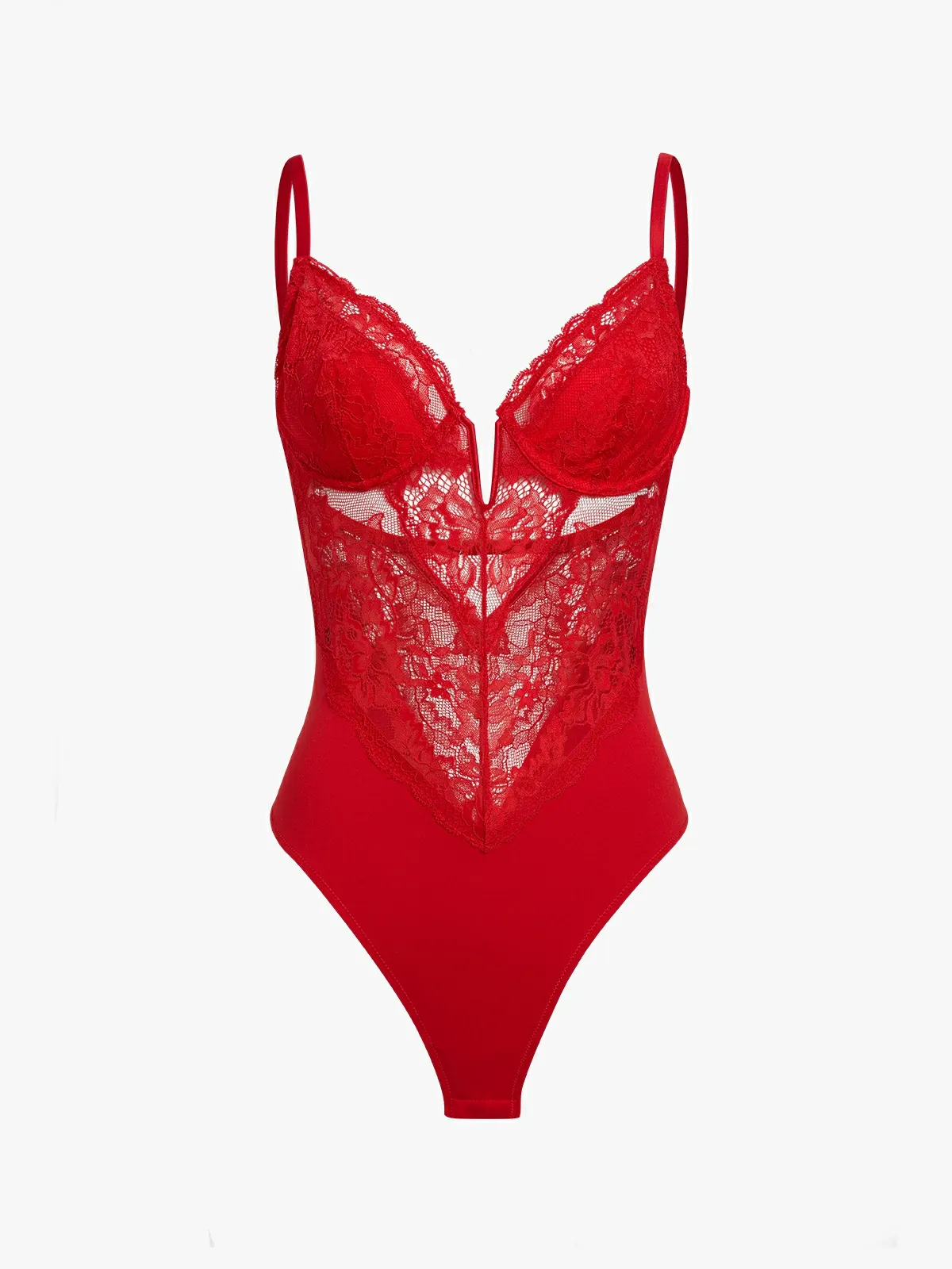 Lace Underwire Thong Bodysuit