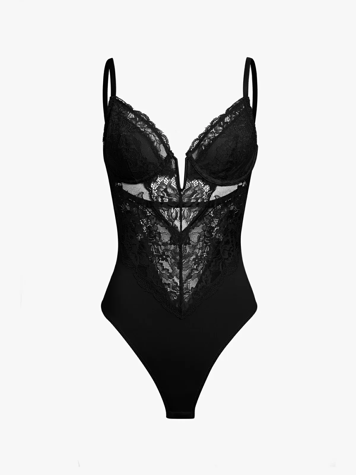 Lace Underwire Thong Bodysuit