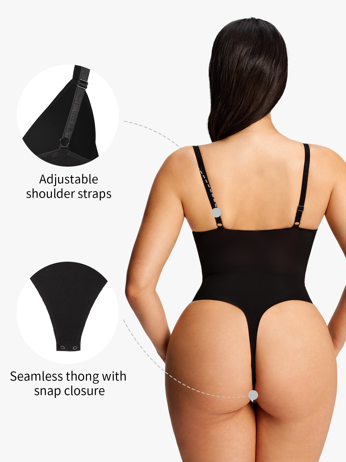 Mesh Plunge Crotch Opening Thong Bodysuit