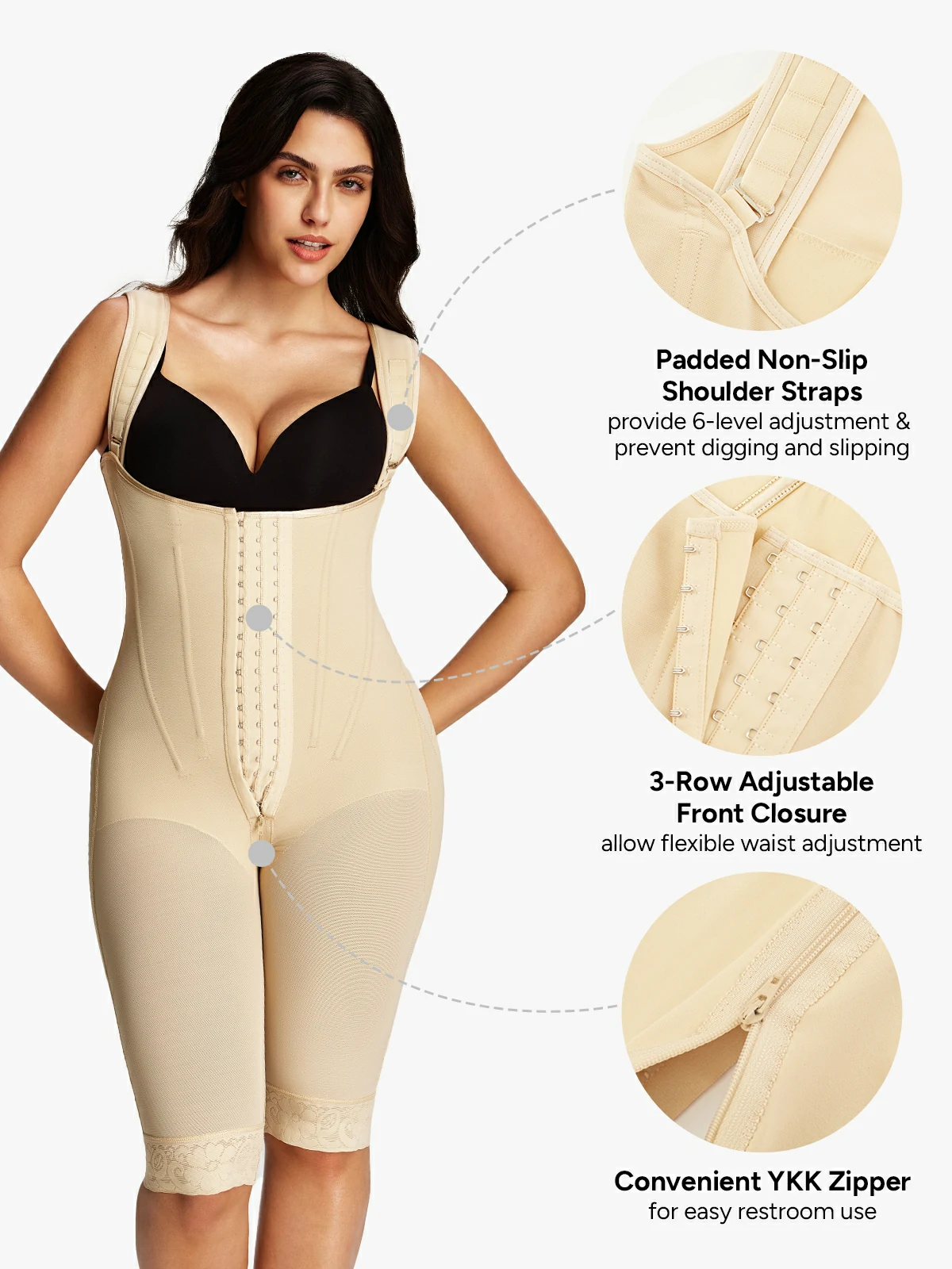 Mesh Open Bust Tummy Control Capri Bodysuit